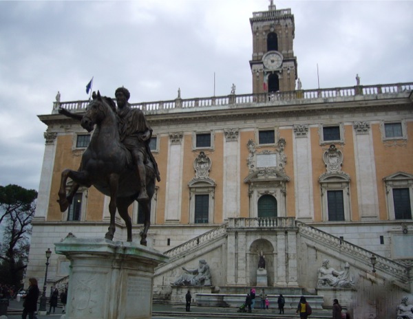Piazza del Campidoglio musées du Capitole à Rome