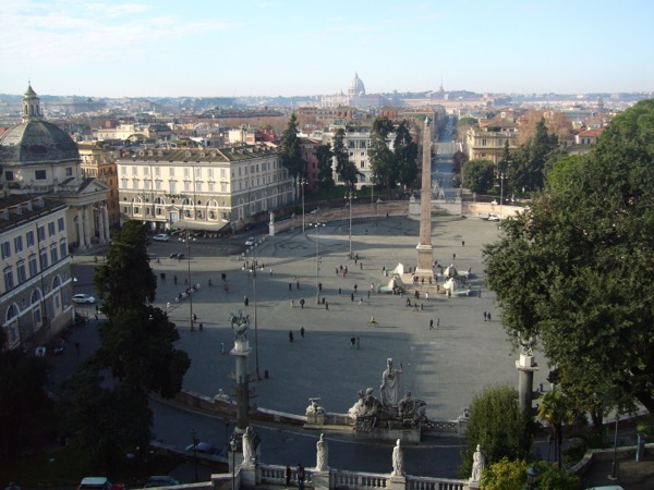 piazza del popolo à Rome