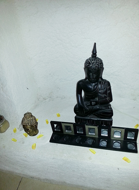 Bouddha et décoration zen de l'espace Beauté Bea Concept à Antibes