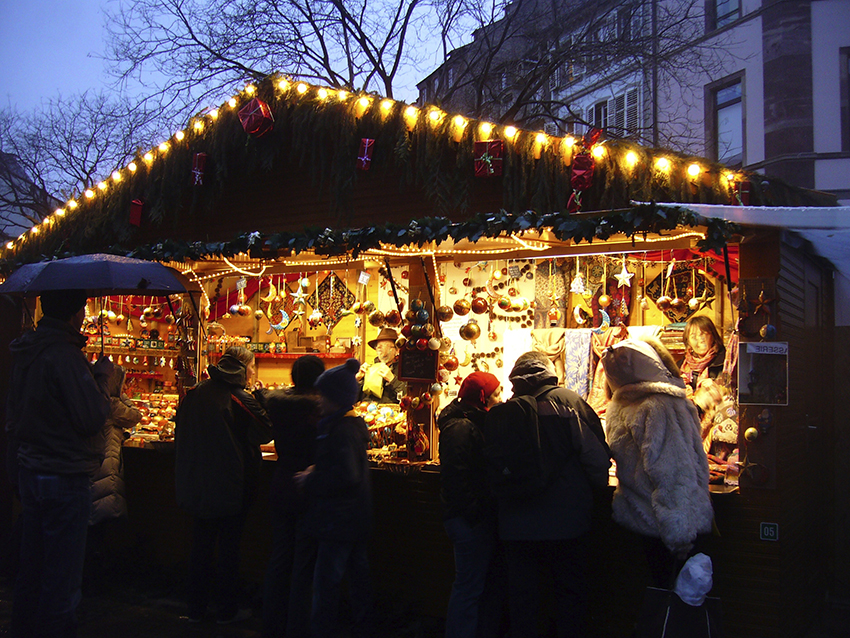 Chalet du marché de Noël de Strasbourg