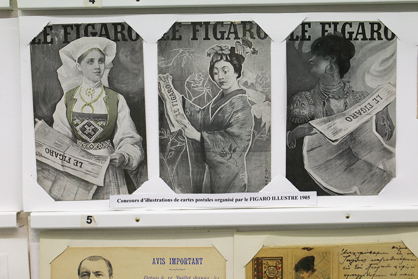 Cartes postales illustrées du journal le Figaro.