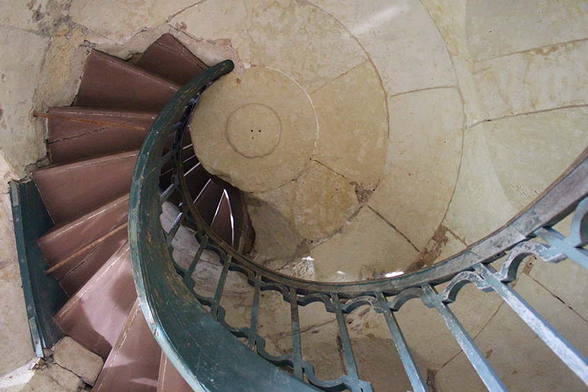 Escalier intérieur de la pagode de Chanteloup.