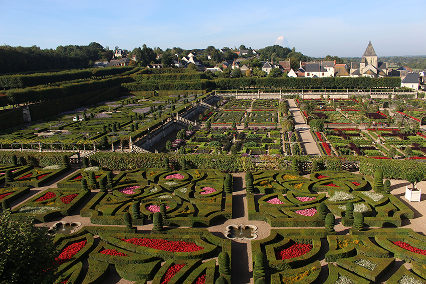 Les jardins du château de Villandry.