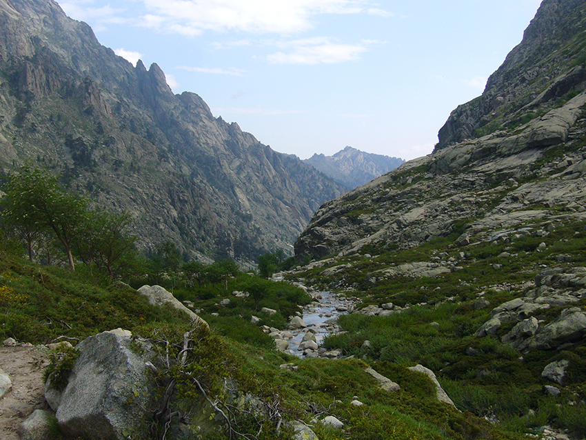 Vallée de la Restonica, en Corse.