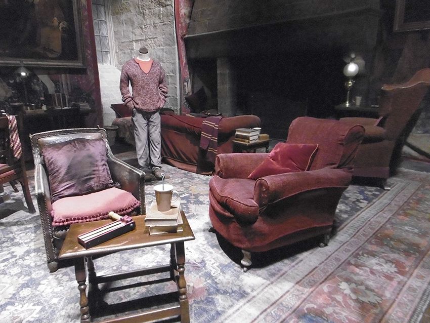 Salon des Griffondor au Studio Harry Potter de Londres.