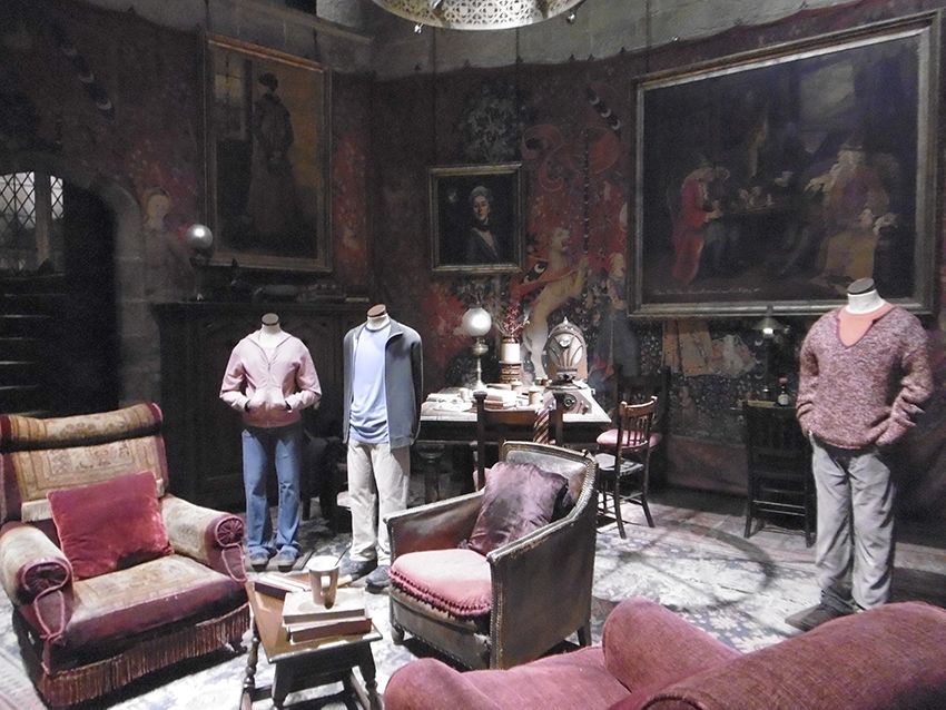 Salon des Gryffondor au Studio Harry Potter de Londres.