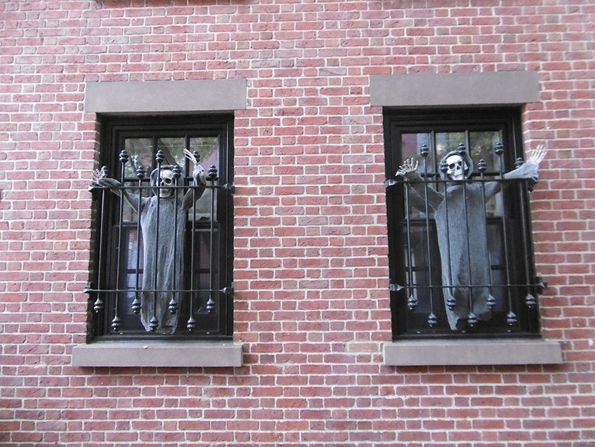 Décorations d'Halloween dans les rues de New-York.