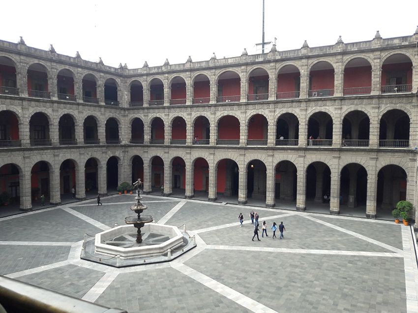 Palais National à Mexico.