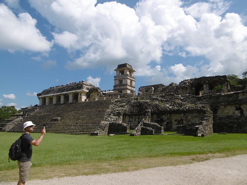 Palais de Palenque au Mexique.