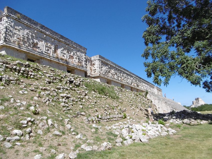 Palais du gouverneur à Uxmal, au Mexique.