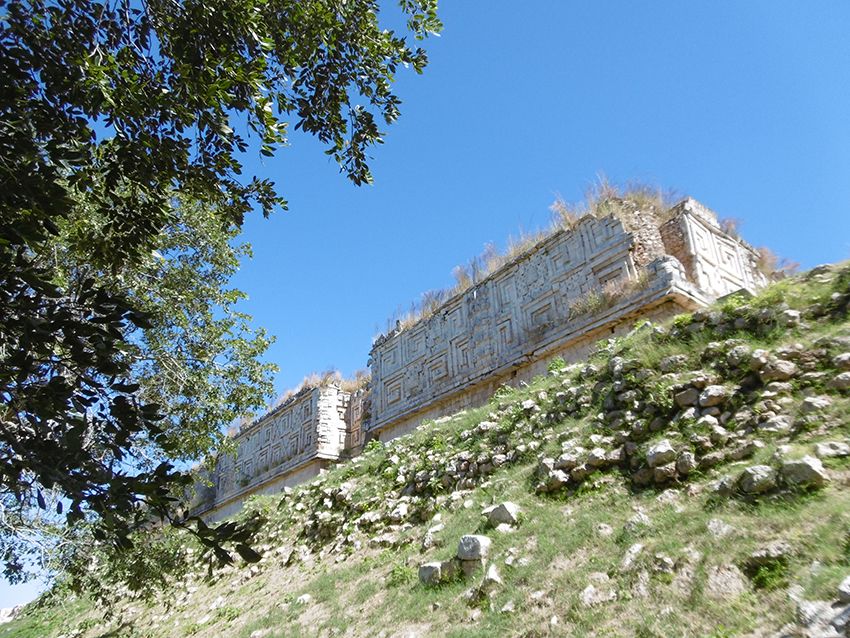 Ruines d'Uxmal, au Mexique.