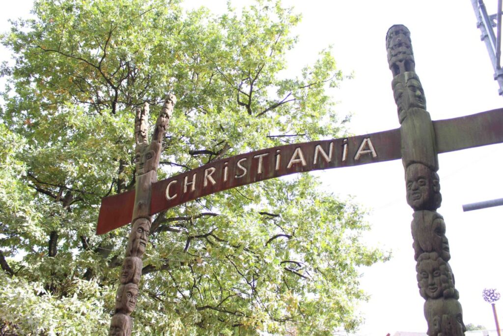 Quartier de Christiania à Copenhague.