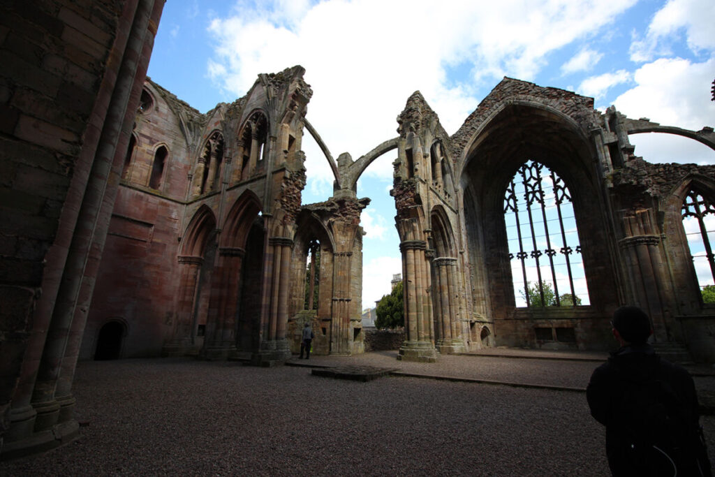 Abbaye de Melrose en Ecosse, au sud d'Edimbourg.