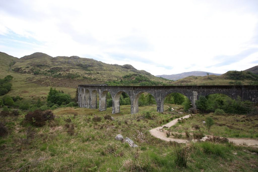 Viaduc de Glenfinnan en Écosse.